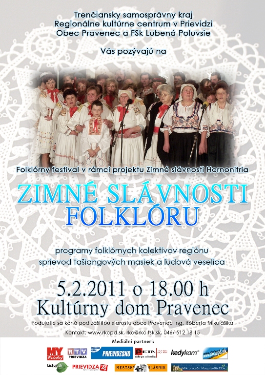 Zimné slávnosti folklóru - plagát